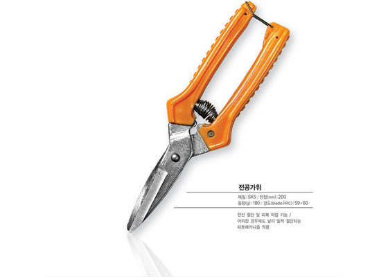 ซื้อ SK5 Blades Ergonomic Electrical Wire Scissors Steel For Home Construction Wire สแตนเลสสําหรับการก่อสร้างบ้าน การผลิตออนไลน์