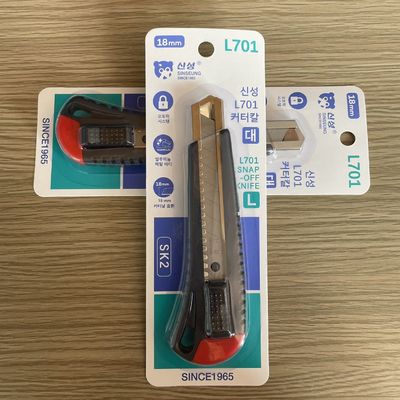 ซื้อ แปลงใบมีด มีดใช้งาน ดีไซน์ ergonomic 18 มิลลิเมตร มือดําและหางสีแดง การผลิตออนไลน์