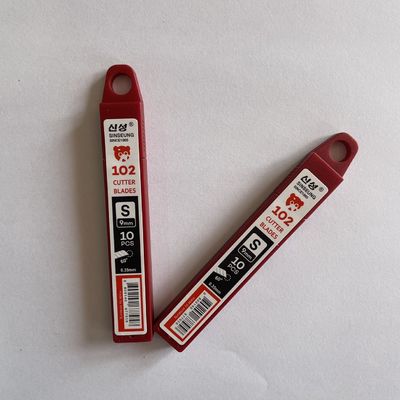 ซื้อ 9mm Snap Off Utility Knife Blades SK2 เหล็กคาร์บอนสูง มุม 60 องศา การผลิตออนไลน์