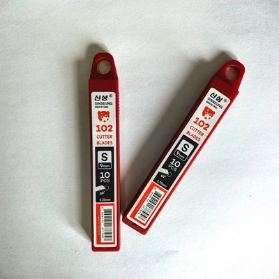 ซื้อ 9 มิลลิเมตร Snap Off Blade Knife Angle S102 SK2 เหล็กคาร์บอนสูง 60 องศา การผลิตออนไลน์