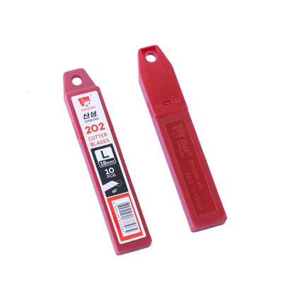 ใบมีดคัตเตอร์ 18 มม. แบบหักได้ สำหรับกระดาษแข็ง สีเงิน ขนาดใหญ่